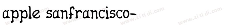 apple sanfrancisco字体转换